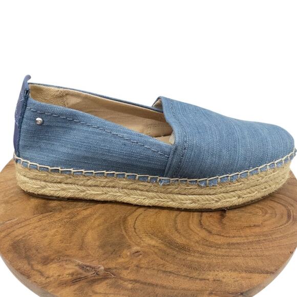 Circus by Sam Edelman  Espadrille Slip On Blue Canvas Women's 7.5 - Picture 1 of 7